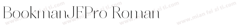BookmanJFPro Roman字体转换